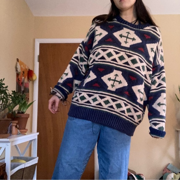 Vintage hand knit sweater - Picture 4 of 5